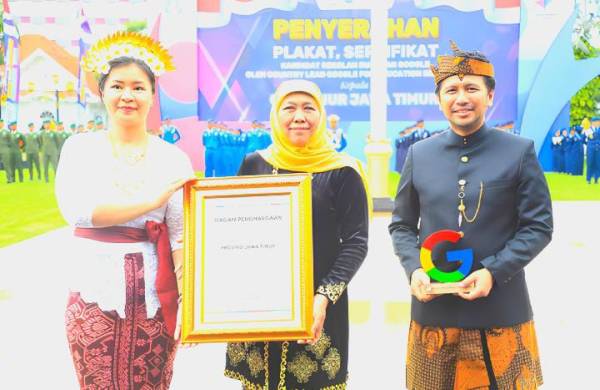 Jatim Terima Penghargaan Google sebagai Pelopor Transformasi Digital Pendidikan