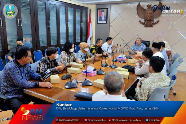 15 Anggota DPRD Provinsi Riau Studi PHJD ke DPU Bina Marga Jatim