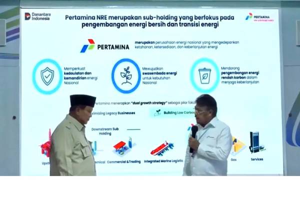 Prabowo Lihat Langsung Produksi Bioetanol dari Tebu di Malang