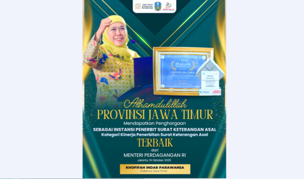 Kemendag Kembali Anugerahkan IPSKA Award 2025 untuk Jawa Timur