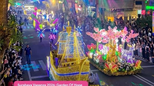 5 Titik Favorit Menyaksikan Surabaya Vaganza 2026, Parade Cahaya Spektakuler Hiasi Kota Pahlawan