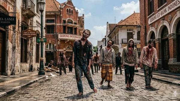 Kota Lama Surabaya Jadi Lokasi Syuting Film Zombie, Warga Sempat Dibuat Geger